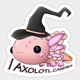 Halloween Axolotl Sticker